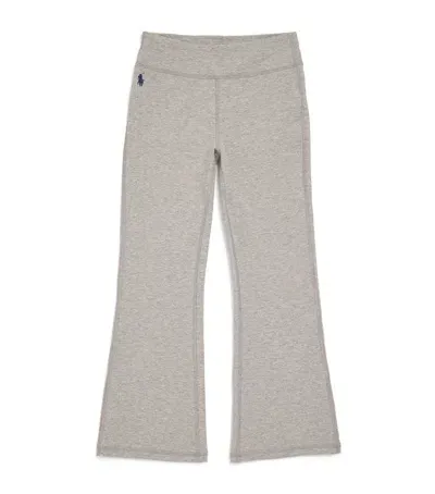 Ralph Lauren Kids' Logo Flared Sweatpants In Grey