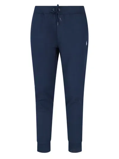 Ralph Lauren Wimbledon Ballperson Jogger Pant In Refined Navy/white