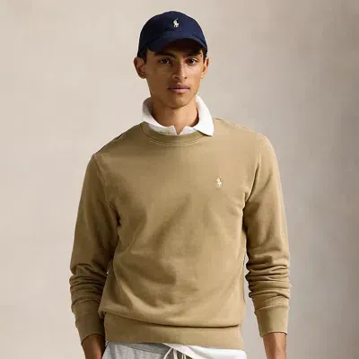 Ralph Lauren Loopback Fleece Sweatshirt In Desert Khaki