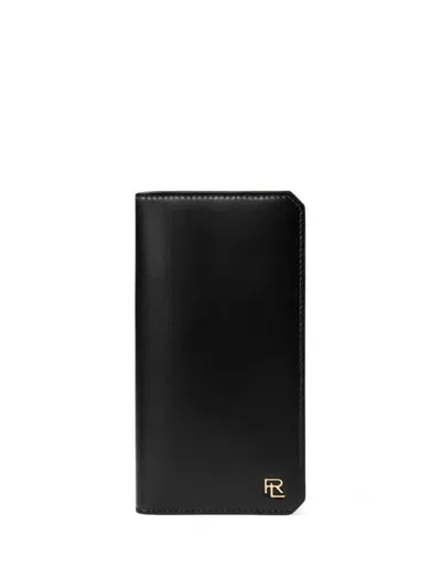 Ralph Lauren Medium Leather Wallet In Black