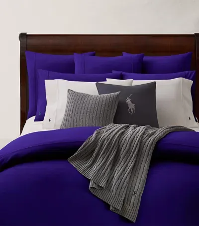 Ralph Lauren Polo Chalet Single Fitted Sheet In Purple