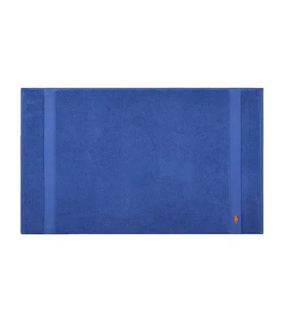 Ralph Lauren Polo Player Bath Mat In Blue