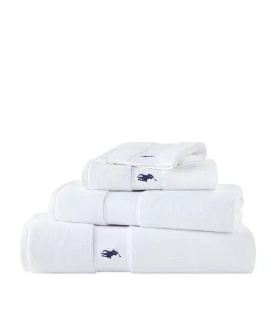 Ralph Lauren Polo Player Bath Towel In White