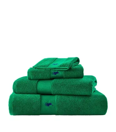 Ralph Lauren Polo Player Guest Towel In Green