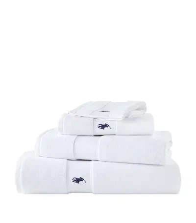 Ralph Lauren Polo Player Guest Towel In White