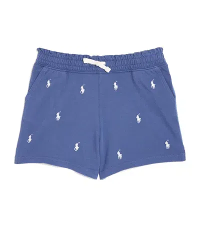 Ralph Lauren Kids' Polo Pony Shorts In Blue