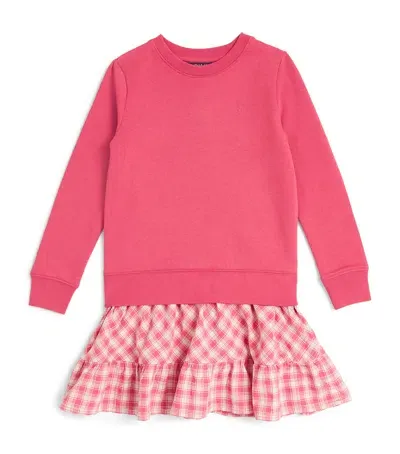 Ralph Lauren Kids' Polo Pony Sweatshirt Dress In Red