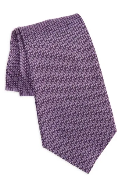 Ralph Lauren Purple Label Bond St. Solid Silk Tie In Pink