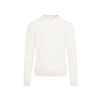 Ralph Lauren Purple Label Crewneck Sweater In White