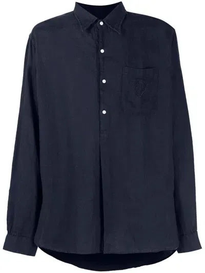 Ralph Lauren Purple Label Ryland Tunic Shirt In Blau