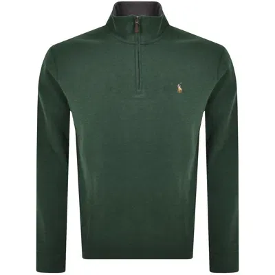 Ralph Lauren Quarter Zip Sweatshirt Green