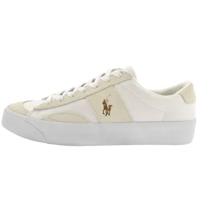 Ralph Lauren Sayer Canvas Trainers White