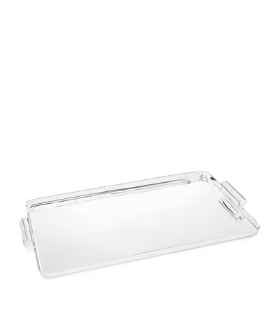 Ralph Lauren Silver-plated Montgomery Tray In Transparent