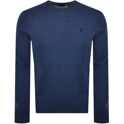 Ralph Lauren Slim Fit Wool Knit Jumper Navy