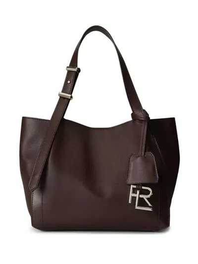 Ralph Lauren Small Rl 888 Tote Bag In Brown