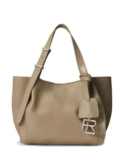 Ralph Lauren Small Rl 888 Tote Bag In Neutrals