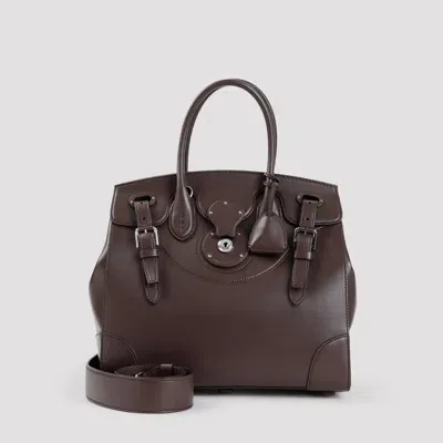 Ralph Lauren Medium Ricky 33 Tote Bag In Mocha