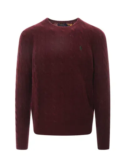 Ralph Lauren Sweater In Burgundy