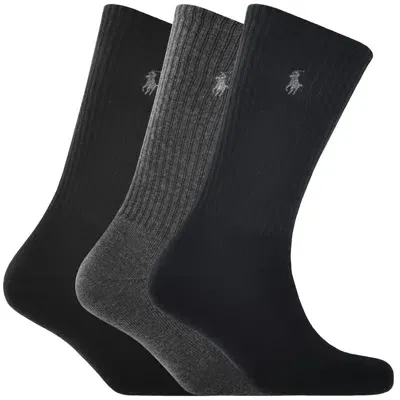 Ralph Lauren Three Pack Socks Navy