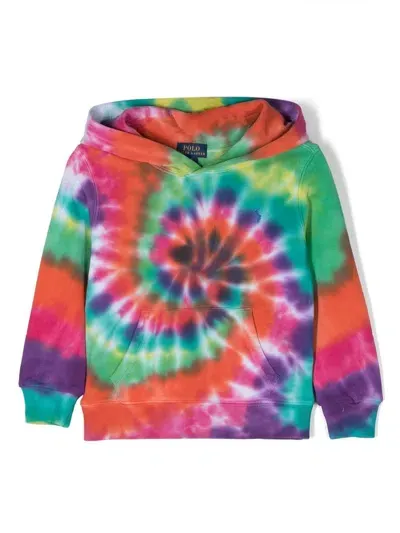 Ralph Lauren Tie-dye Print Hoodie In Rosa