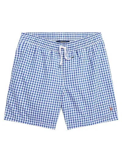 Ralph Lauren Kids' Traveler Swim Shorts In Blue