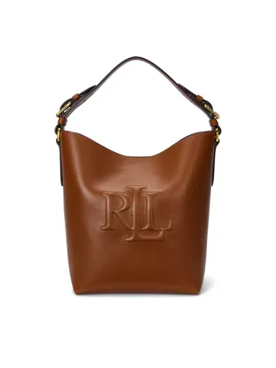 Ralph Lauren Witley Md Bk Bucket Bag Medium In Lauren Tan