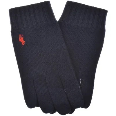 Ralph Lauren Wool Gloves Navy