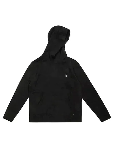 Ralph Laurent Girl Felpa Hoodie Base In Black