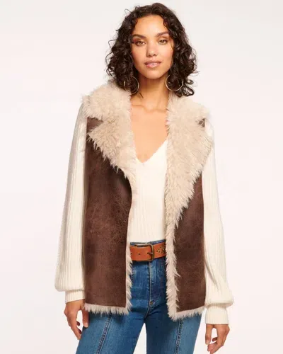 Ramy Brook Finney Reversible Vest In Brown