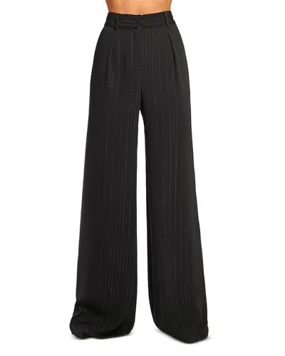 Ramy Brook Gaius Pants In Black City Stripe