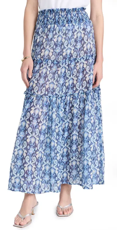 Ramy Brook Mertie Skirt Spring Navy Multi