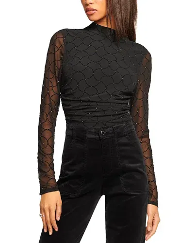 Ramy Brook Opal Top In Black Diamond