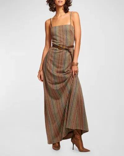 Ramy Brook Walker Slip Dress In Woodrose Multi Combo