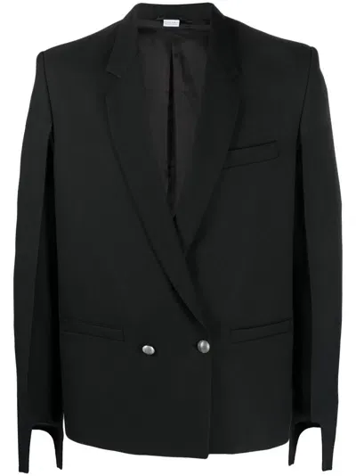 Random Identities Coco Notched-lapels Blazer In Black