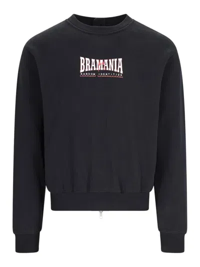 Random Identities Logo Crew Neck Sweatshirt In Black