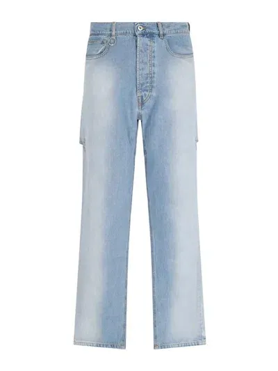 Random Identities Straight Leg Jeans In Blue