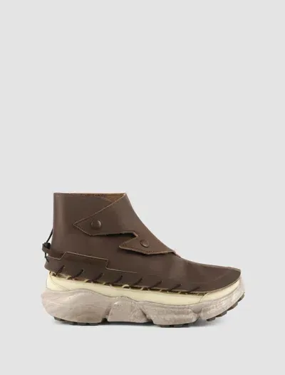 Ranra X Salomon Skor Detachable-panel Sneakers In Bleached Sand,alfalfa,slate Green