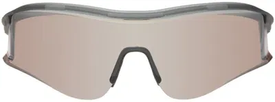 Rapha Gray Reis Sunglasses In Bmi Black Mirror / B