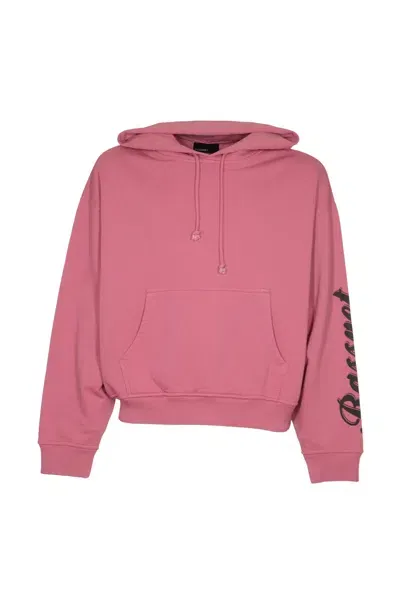 Rassvet Logo-print Cotton Hoodie In Pink