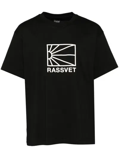 Rassvet Logo-print T-shirt In Black