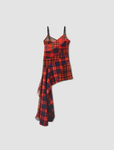 Rave Review Agnes Tartan Dress In Agnes Tartan Red