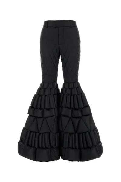 Raxxy Flare Puff Pants-m Nd  Female In Black