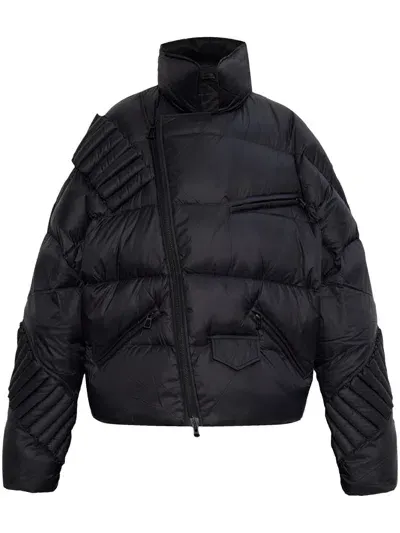 Raxxy Panelled Puffer Jacket In Black