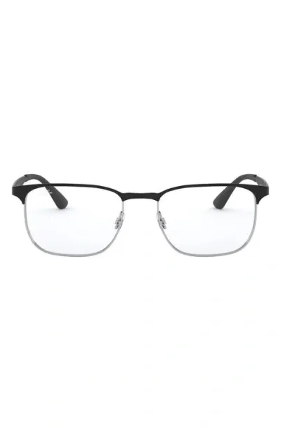 Ray Ban Ray-ban 54mm Optical Glasses In Silver/black