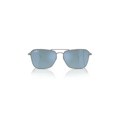 Ray Ban Caravan Reverse Sunglasses Gunmetal Frame Blue Lenses 61-15