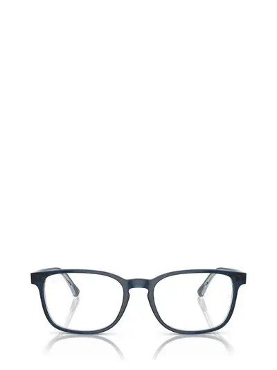 Ray Ban Ray-ban Eyeglasses In Blue On Transparent Blue