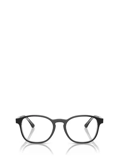 Ray Ban Ray-ban Eyeglasses In Dark Grey On Transparent