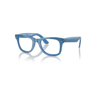 Ray Ban Eyeglasses Unisex Wayfarer Ease Optics Change - Photo Striped Blue Frame Clear Lenses Polarized 50-2 In Blau Gestreift Selbsttönend