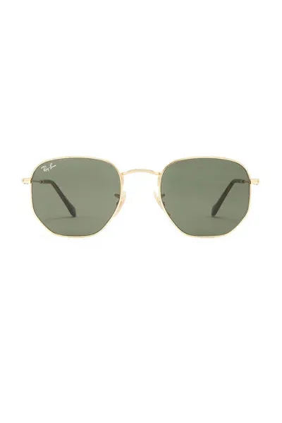 Ray Ban Hexagonal Flat Lenses Sunglasses In Arista