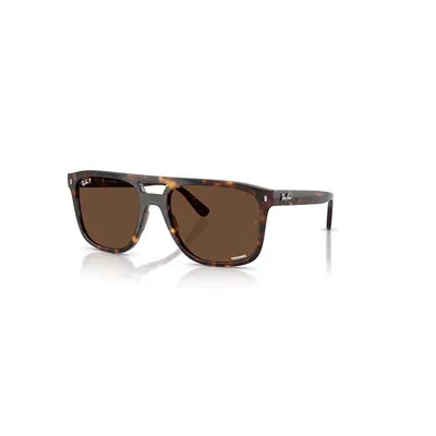 Ray Ban Rb2213ch Chromance Sonnenbrillen Havana Fassung Braun Glas Polarisiert 58-20 In Brown